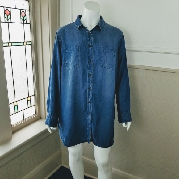 Viv | Tops | Ava Viv Denim Shirt | Poshmark